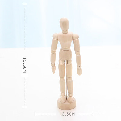 

Flexible Wooden Manikin Jointed Doll Model Painting Artist Drawing Sketch Mannequin Home Figurines Miniatures Decor Desktop Toy