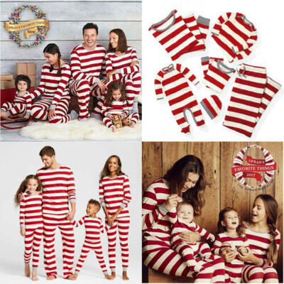 

Family Matching Kids Adults Christmas Pajamas PJs Sets Xmas Sleepwear Nightwear
