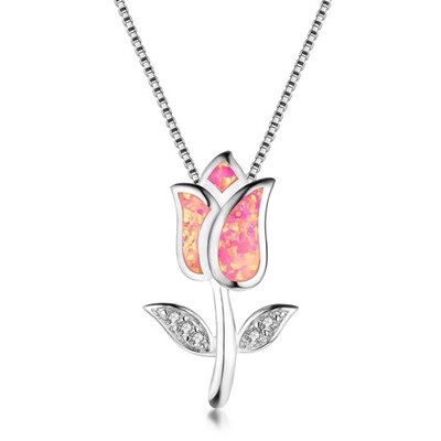 

NecklaceRose Pendant Lady Fashion Necklace Bridesmaid Jewelry Mothers Day Gift Necklace Simple Jewelry