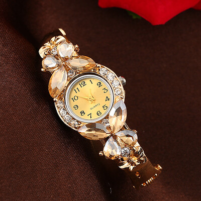 

Fashion watch ladies retro crystal enamel type alloy bracelet watch fashion middle school watch