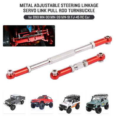 

Aluminum Alloy Metal Adjustable Steering Linkage Servo Link Pull Rod Turnbuckle for D90 MN-90 MN-99 MN-91 FJ-45 RC Car 112 Rock C