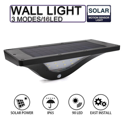 

〖Follure〗Solar Power PIR Motion Sensor Wall Light Outdoor Garden Waterproof Lamp