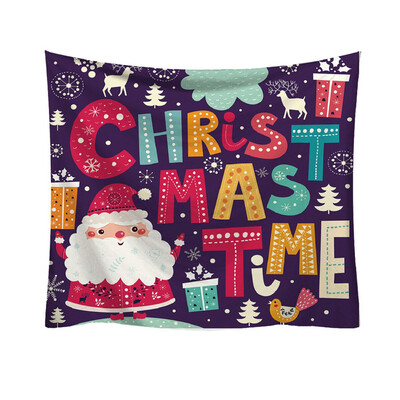 

〖Follure〗Christmas Fashion Tapestry Cartoon Pattern Style Decorative Tapestry Home Decor