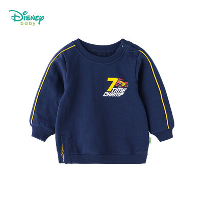 

Disney childrens clothing plus velvet shoulder buckle boy long-sleeved sweater fleece head round neck baby shirt 183S1057 3 years old height 100cm