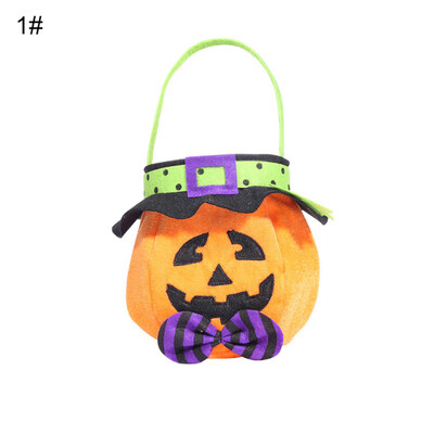 

Halloween Trick or Treat Pumpkin Witch Vampire Handheld Candy Bag Handbag Pouch