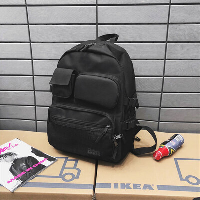 

Backpack Mens Shoulder Bag Oxford Textile Large Capacity 156 inch Computer Bag Hong Kong Wind Middle School Student Chao Bag