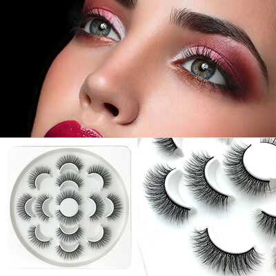

〖Follure〗7Pair Luxury 6D False Lashes Fluffy Strip Eyelashes Long Natural Party