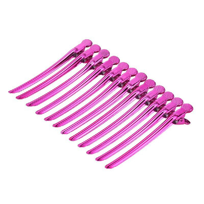 

12PCS Hair Clips Metal Fashion Hair Clip with Holes Duckbill Clips Anti-slip Hair Styling Salon Hairdressing Tool
