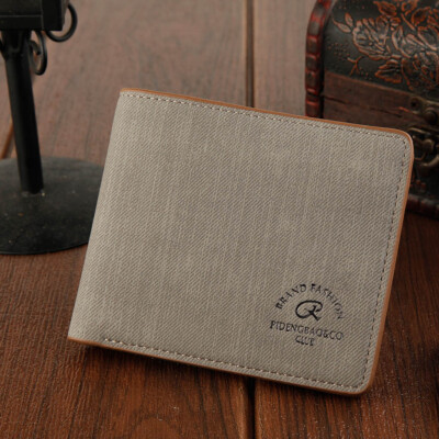 

Tailored Mens Canvas Wallet Retro Short Wallet Multi-Card Wallet Wild Casual Wallet