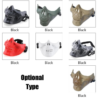 

MA-15 Creative Horrible Cosplay Outdoor Honorable Person CS Halloween Half Face Protective Safety Mask Prop