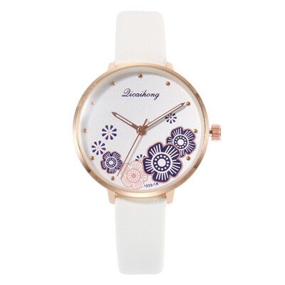 

New ladies fashion flower belt watch Korean version of the tide