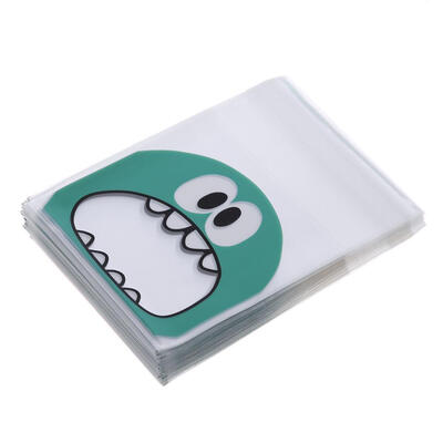 

Cute Cartoon Cookie Candy Bag Self-Adhesive Plastic Bags 10x7cm