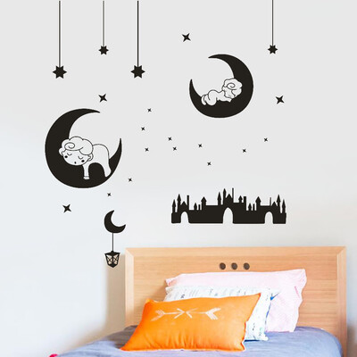 

〖Follure〗DIY Moon And Stars Wall Decals Childrens Room Home Decoration Art