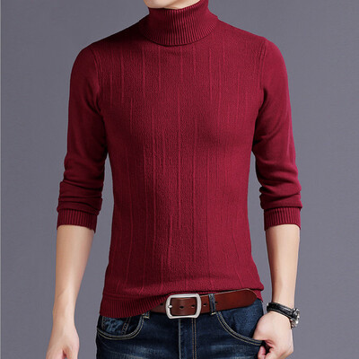 

SUNSIOM Winter Men Slim Warm Knit High Neck Pullover Jumper Sweater Top Turtleneck