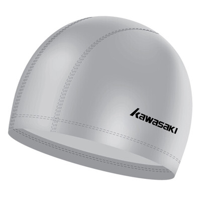 

Kawasaki KAWASAKI swimming cap waterproof anti-aging men&women long hair solid color soft elastic good fashion swimming cap SC-004 silver gray