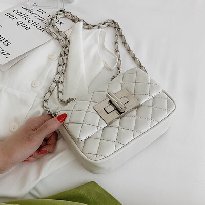 

Small fragrance rhombic chain summer new bag handbag 2019 new wild fashion single shoulder slung small square bag