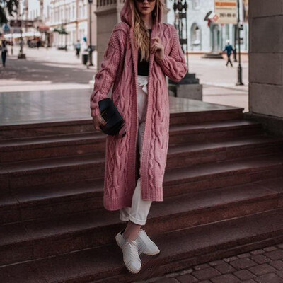 

2019 Women Open Front Pocket Cardigan Sweater Button Down Knit Sweater Coat
