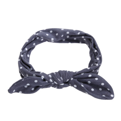 

Baby Kids Girls Dots Printed Bowknot Headband Turban Stretchable Hairband