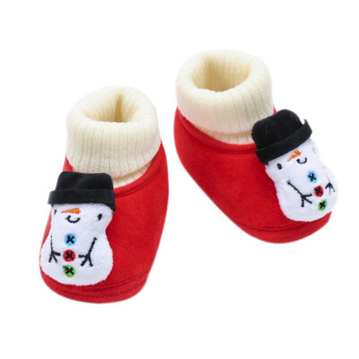 

Winter Baby Flannel Toddler Shoes Baby Boy Girl Christmas Fluff Cotton Shoes Baby Winter Warm The First Walker