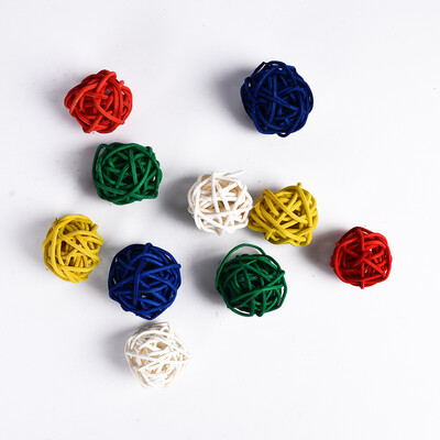 

Multi Colors Christmas Festive Decorations Supplies DIY Rattan Ball 3456cm
