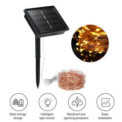 

Solar String Lights 72ft 200 LED Rope Light 8 Modes Multicolor Lights for Party Garden Home Festival Decoration
