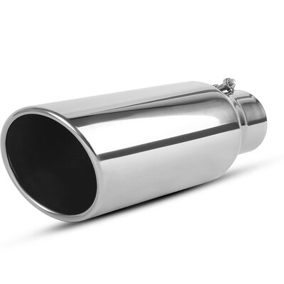 

25 Inch ID Inlet Exhaust Tip25" x 4" x 12" Chrome Polished Diesel Exhaust Tip