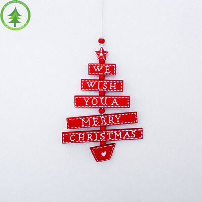 

〖Follure〗Merry Christmas Colorful Wooden Pendants Ornaments Kid Gift