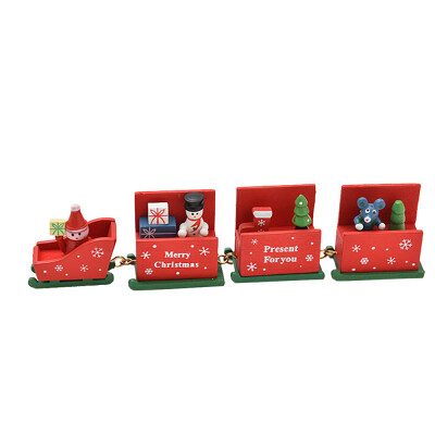 

〖Follure〗Christmas Decorations Christmas Woods Small Train Children Kindergarten Festive