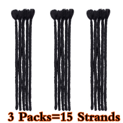 

3 Packs Handmade Dreadlocks Extensions Mens Dreadlocks Fashion Reggae Hair Hip-Hop Style Synthetic Dreadlocks Hair For Men