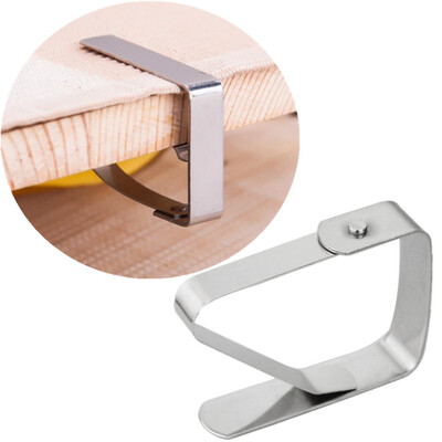 

〖Follure〗Stainless Steel Tablecloth Tables Cover Clips Holder Clamps Party Tool