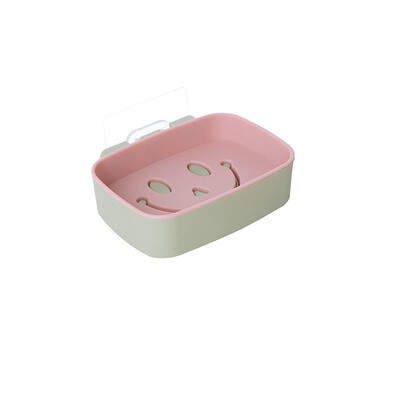 

Siaonvr Bathroom Shower Soap Box Dish Storage Plate Tray Holder Case Soap Holder Pink