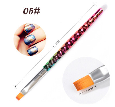 

〖Follure〗Women Mermaid Nail Art UV Gel Carving Pen Brush Liquid Powder DIY