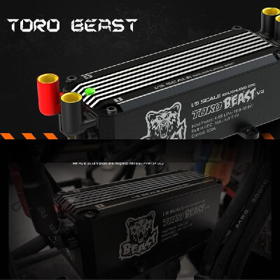 

SKYRC TORO BEAST V2 200A Brushless ESC 8S Programmable Biult-in BEC for 15 RC Off Road Car