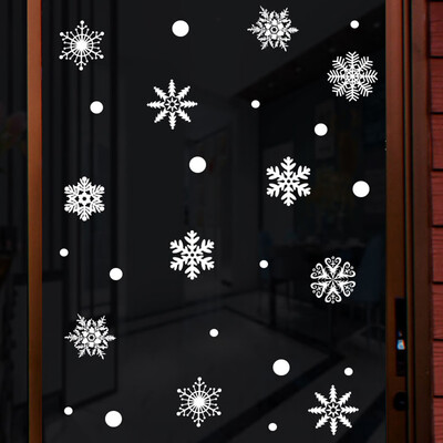 

Gobestart Snowflake Decor Christmas Wall Sticker Home DIY Decals For Door And Window