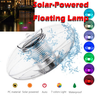 

〖Follure〗Solar Floating Light Pond Light Waterproof Color Changing LED Solar Pool Light N