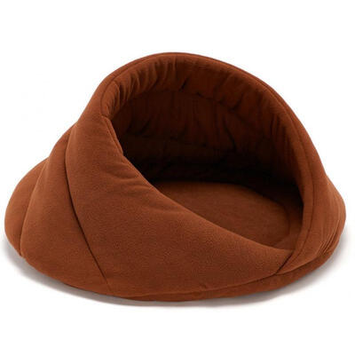 

Pet Dog Cat Kitten Cave Crate Warm Winter Bed House Sleeping Bag Plush Mat UK