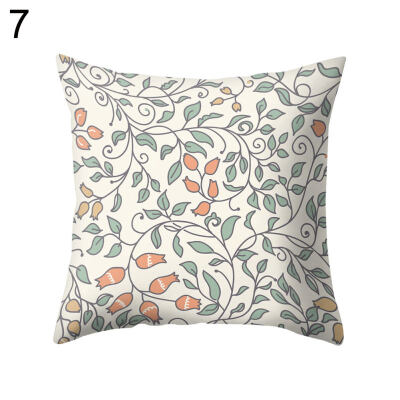 

Fresh Flower Stripe Dot Square Throw Pillow Case Cushion Cover Bedding Articles