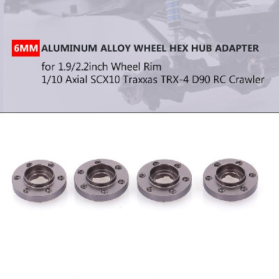 

4Pcs 21mm Wheel Hex Hub Adapter for 1922inch Wheel Rim 110 Axial SCX10 Traxxas TRX4 D90 RC Crawler