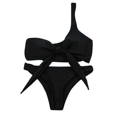 

Saidsome Sexy Women Solid Color Print Bikini Bathing Suit Swimsuit Bandage Swimwear
