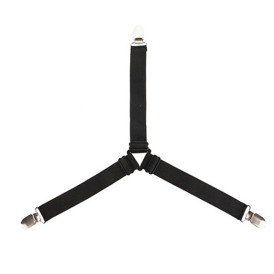 

〖Follure〗Elastic Bed Sheet Straps Clips Adjustable Heavy Duty Grippers Straps Suspender