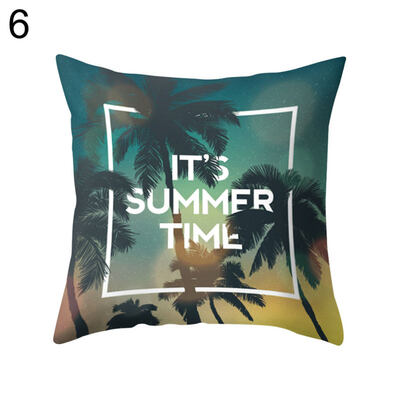 

Flower Leaves Ocean Throw Pillow Protector Case Cushion Cover Bedding Articles