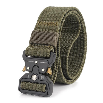 

38cm Multifunctional Tactical Belt Outdoor Military Training Drilling Rappelling Men Waistband Thickened Nylon Durable Belt