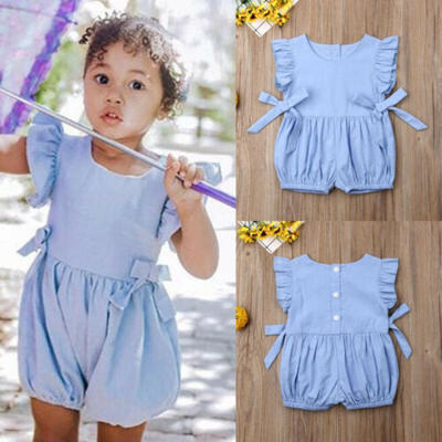 

US Stock Newborn Kid Baby Girls Romper Bodysuit Jumpsuit Outfit Sunsuit Playsuit