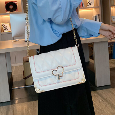 

Advanced sense bag female bag new 2019 fashion foreign gas chain bag wild ins net red shoulder slung small bag