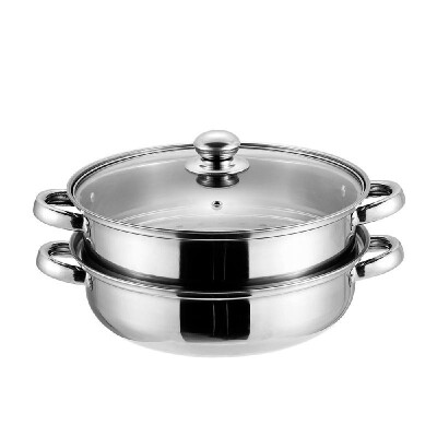 

ztg--z101 Stainless Steel Steamer Set Double LayerTier Four-ear Steamer Multi-function Soup Steamer Commercial Soup Pot Hot Pot