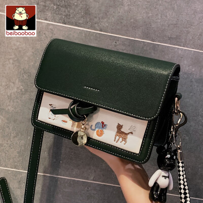 

Ins New Small Bag 2019 New Texture Western Style Small Square Bag Korean Embroidered Single Shoulder Messenger Bag