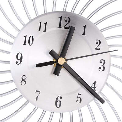 

Iron Crystal Wall Clock Silent Metal Rhinestone Wall Watch Living Room Bedroom Home Decoration Accessory Christmas Gifts