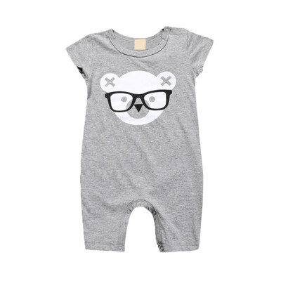 

Summer Baby Boys Casual Fashion Jumpsuits Cartoon Printing Rompers Kids Toddler Bodysuits 1-3 Years