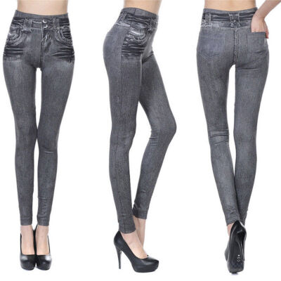 

Women Pencil Skinny Stretchy Sexy Pants Jeggings High Waist Tight Trousers