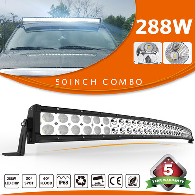 

50inch 288w LED Stright Work Light Bar Combo Beam Off Road Truck 4WD SUV ATV
